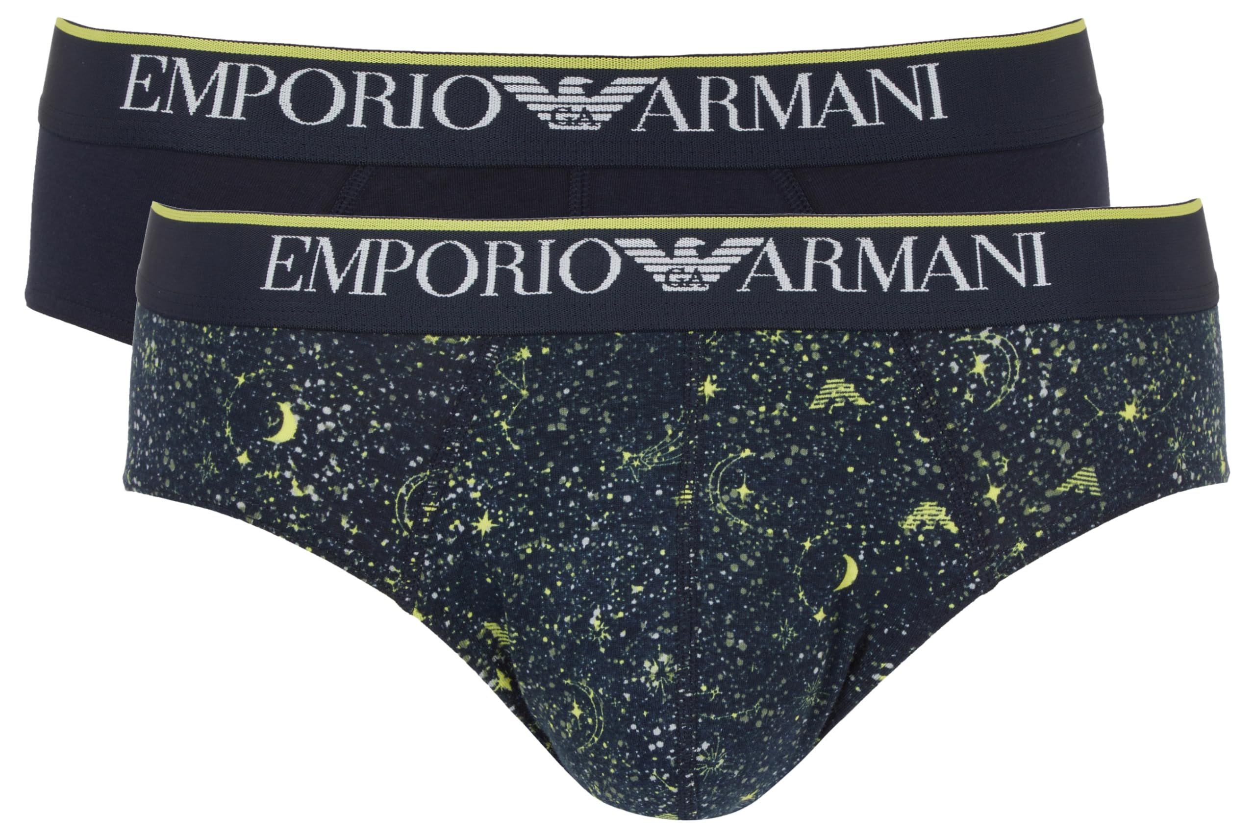 Emporio Armani Men's Christmas Stretch Cotton 2-Pack Brief