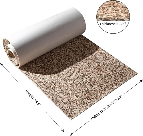 Miniatura 5 de Suelo de lancha de espuma EVA para cubierta de lancha, antideslizante, cepillado marino, alfombra autoadhesiva para lancha motora, yate, kayak,