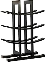 Oceanstar WR1132 12-Bottle Bamboo Wine Rack Dark Espresso - Modern Countertop Storage