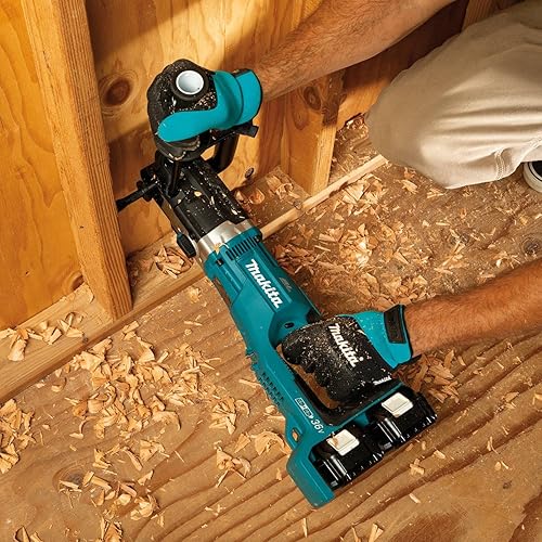 Miniatura 14 de Makita XAD04Z 36V (18V X2) LXT Taladro de ángulo recto hexagonal sin escobillas de 7/16 pulgadas, solo herramienta