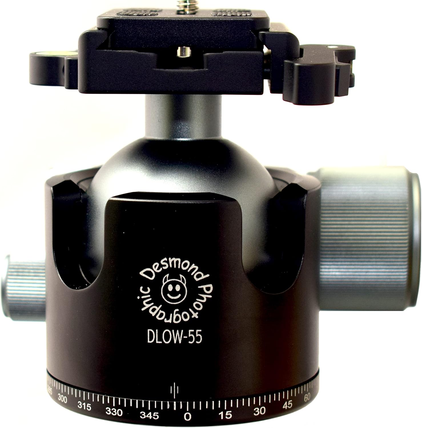 Desmond DLOW-55LV 55mm Low Profile Ball Head w Lever Release Clamp Compatible with Arca QR Plates