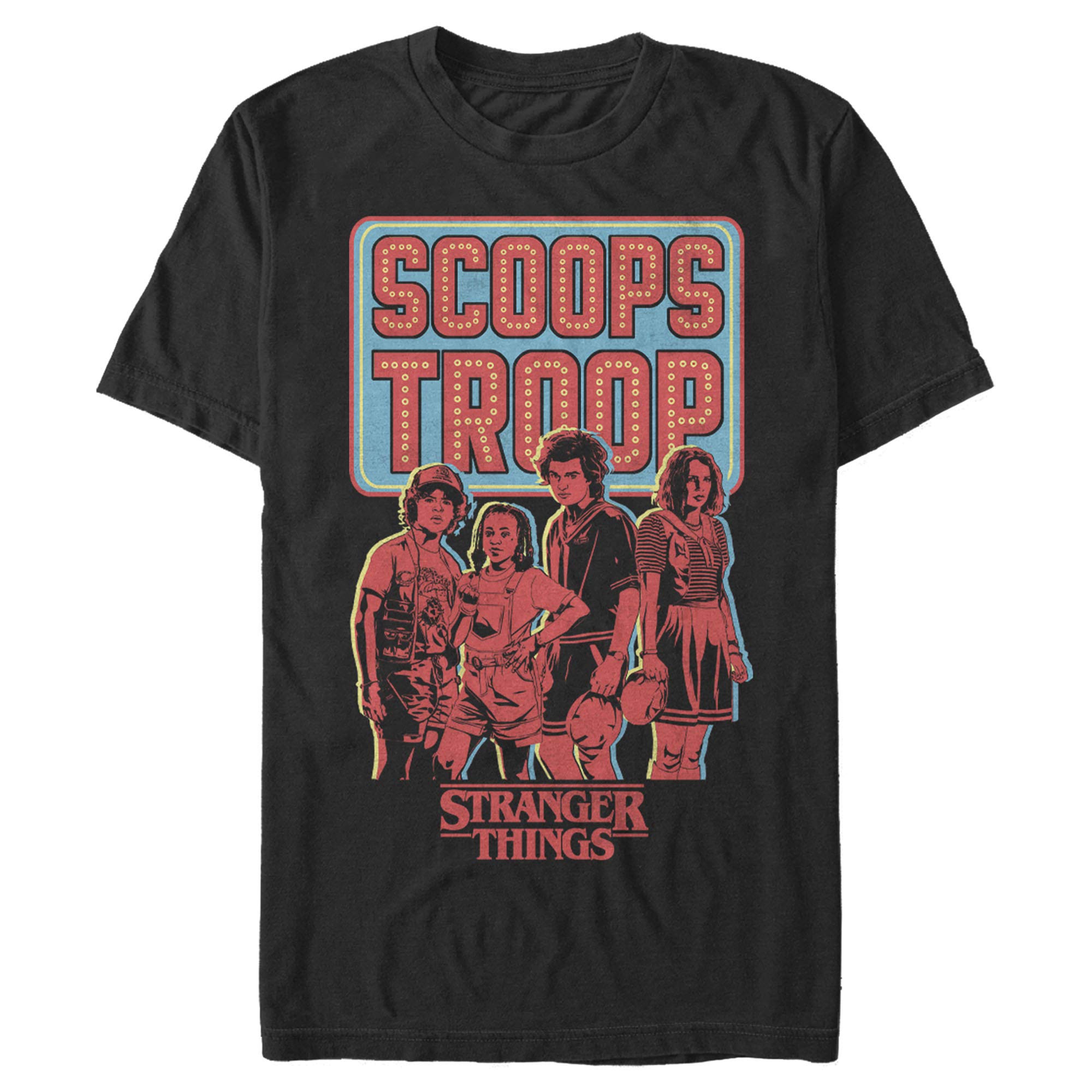 Stranger ThingsMen's Scoop Troop T-Shirt