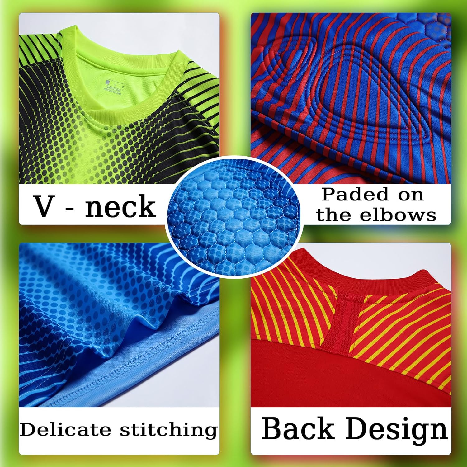 Custom Goalie Jersey for Kids Youth Adults Personalized Goalkeeper Uniform Padded Goalie Jersey for Men Women with Name Logo - Image 3