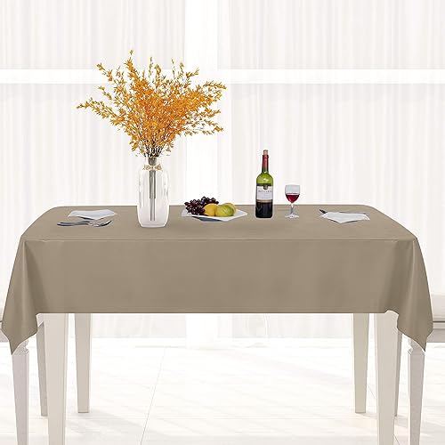 Miniatura 9 de sancua 2 manteles transparentes con bordes de encaje, 60 x 84 pulgadas, transparente