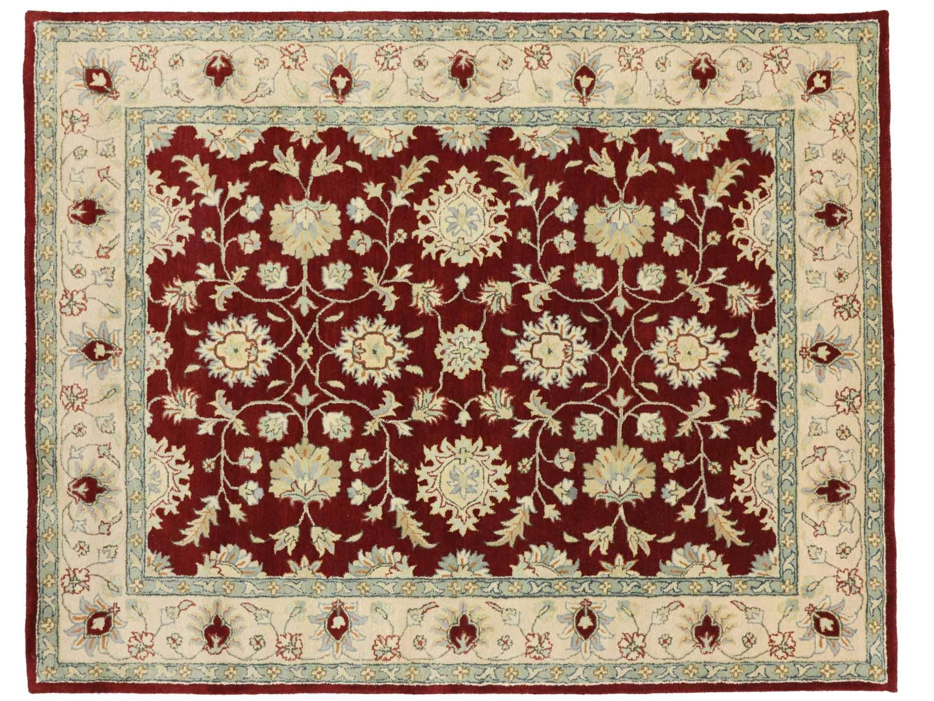 Tapis tufté à la main rouge 240x300 pour isoler les sols froids