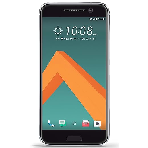 HTC 10 32GB Single SIM Android Smartphone - (GSM Only, No CDMA) Factory Unlocked - International Version with No Warranty (Glacier Silver)