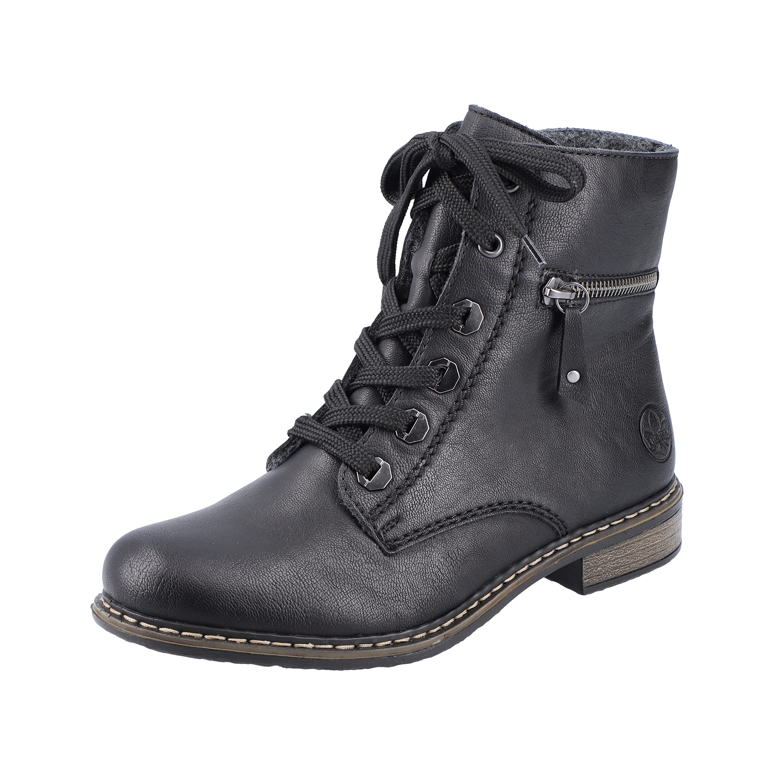 Rieker 71208 Women’s Fashion Boot, Black, 7.5 UK
