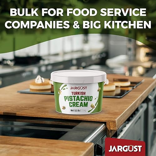 Miniatura 4 de Crema de pistacho a granel para untar, 5.5 libras (5.5 lbs), mantequilla de pistacho turca de primera calidad, perfecta para kit de barra de