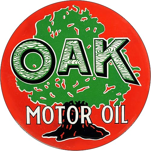 Miniatura 7 de Brotherhood Letrero de gas vintage de reproducción de letreros de metal vintage, letrero redondo de metal para garaje y hogar, 8 pulgadas de Nourse