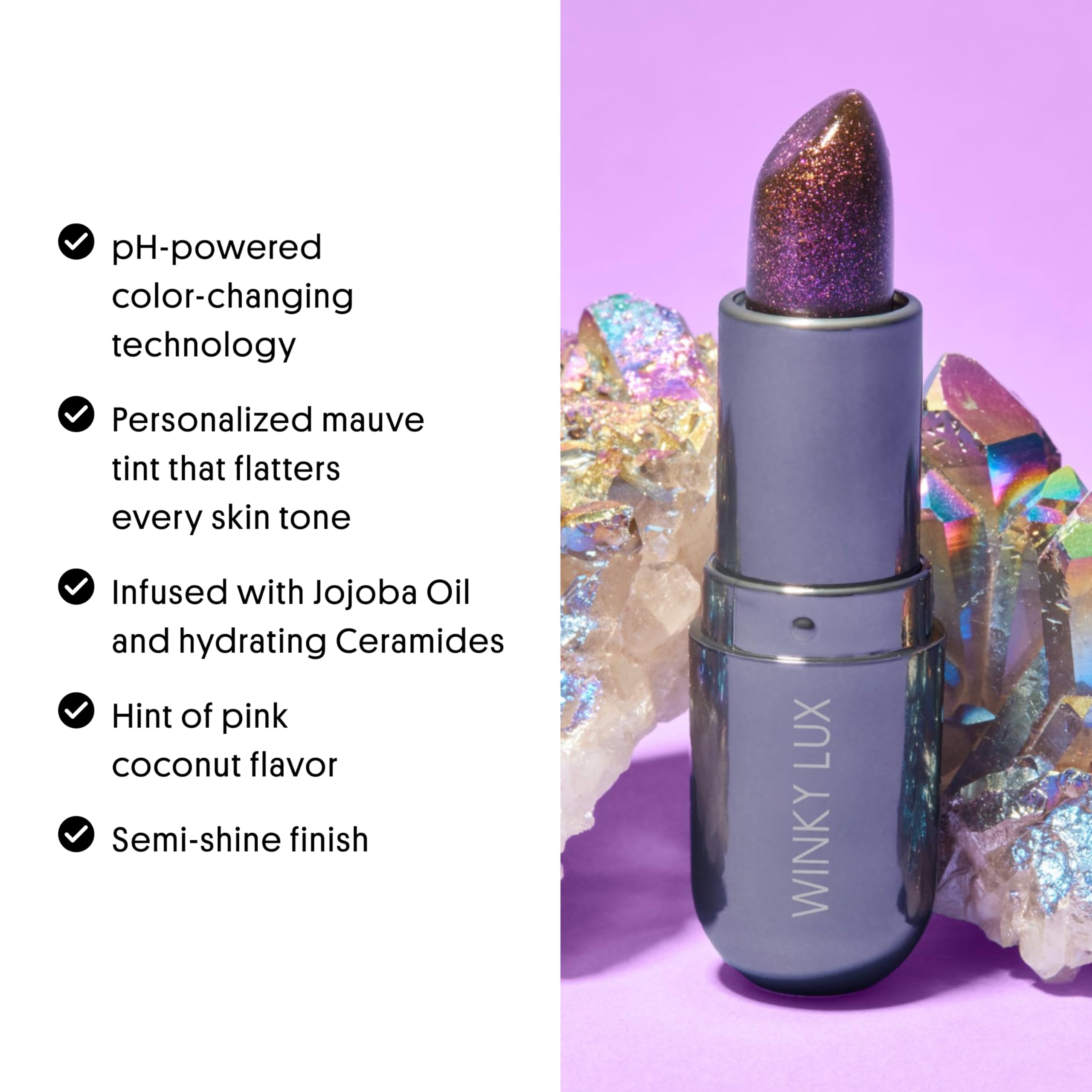 Amazon.com : Winky Lux Aurora Glimmer Balm – Nourishing pH Lip
