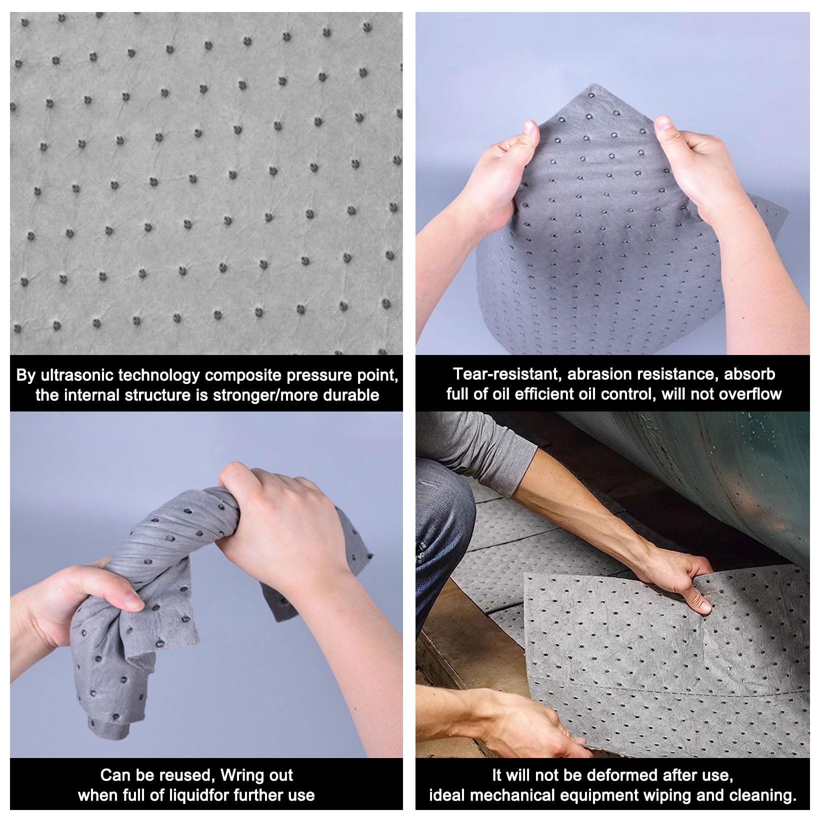 Universal-Saugmatte, Öl Saugpads, Öl Pflege Mattenrolle, Teppichrolle Für Industriewerkstätten, Für Öl/Wasser/Chemikalien, Wiederverwendbar
