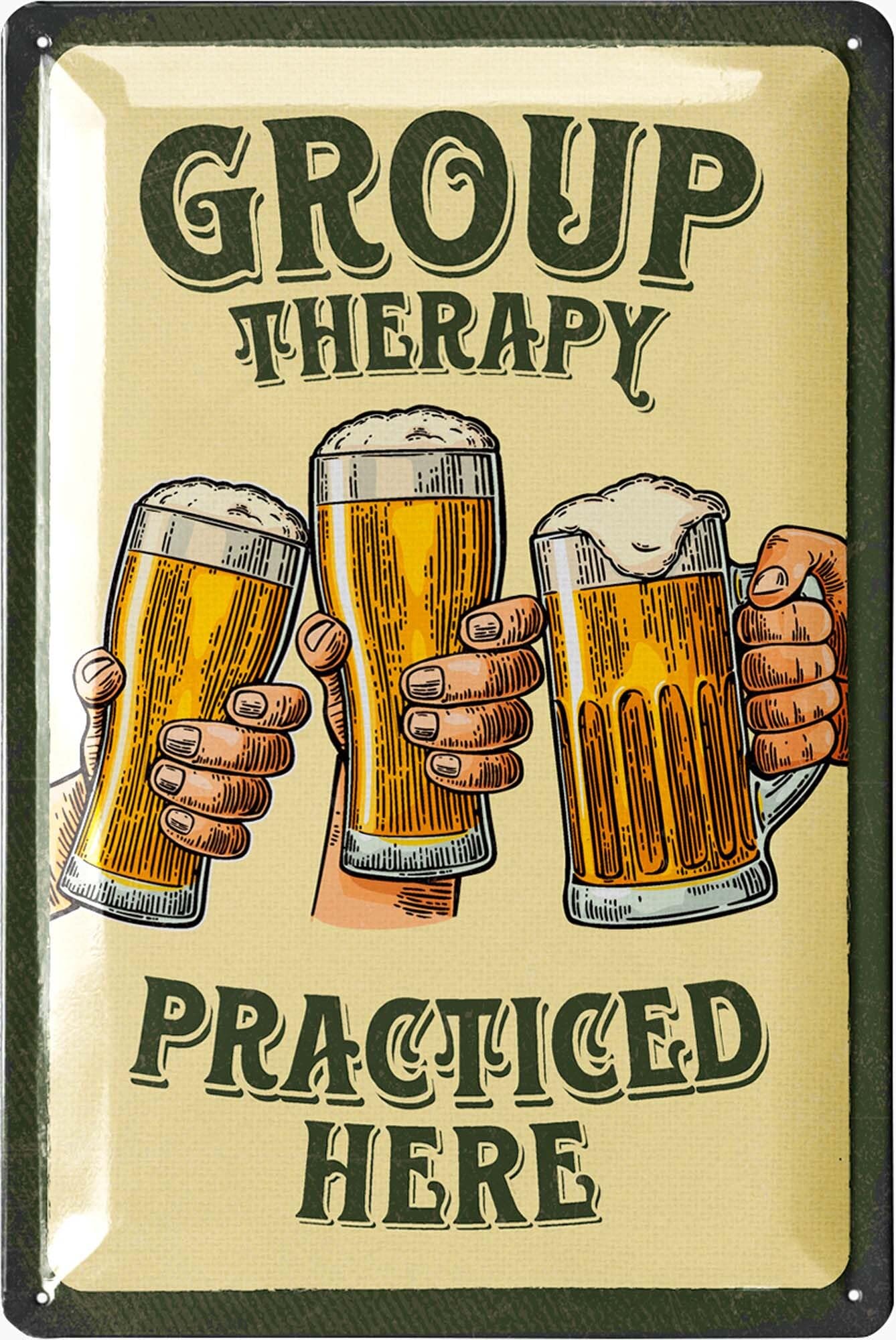 Amazon.co.jp: LANOLU ヴィンテージビールサイン - GROUP THERapy