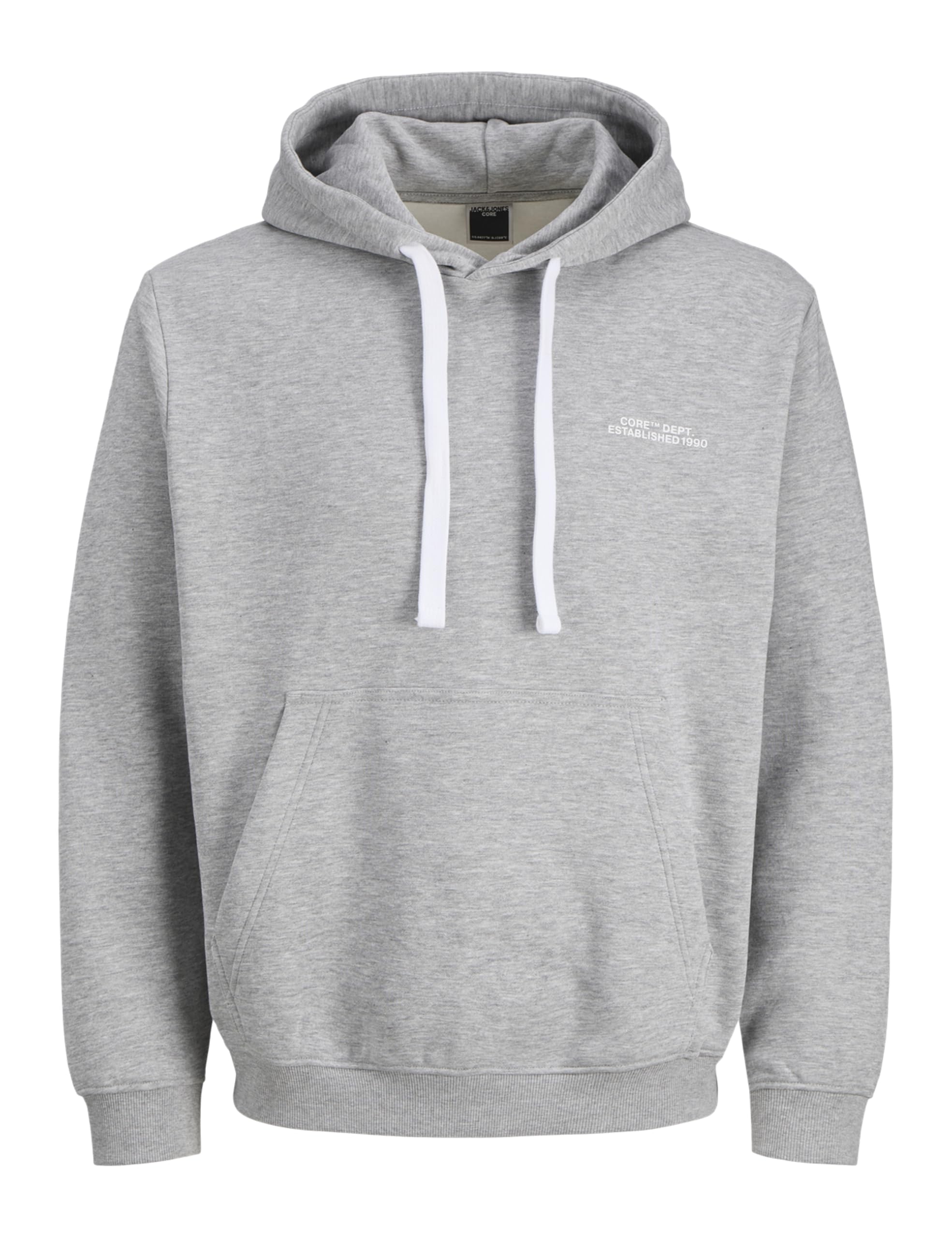 JACK & JONES Jcocover Graphic Hood, Light Grey Mix, M