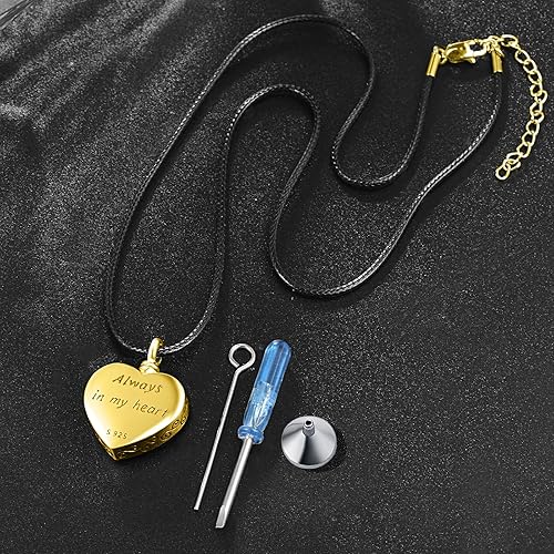 Miniatura 8 de Dreamboat Heart Urn Necklace for Dog Ashes Sterling Silver Pet Cremation Pendant Necklaces Celtic Knot Paw Print Ash Keepsake Jewelry for Women Men