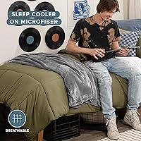 Vista 384 de Bare Home Comforter Set - King/California King Size - Ultra-Soft - Goose Down Alternative - Premium 1800 Series - All Season Warmth