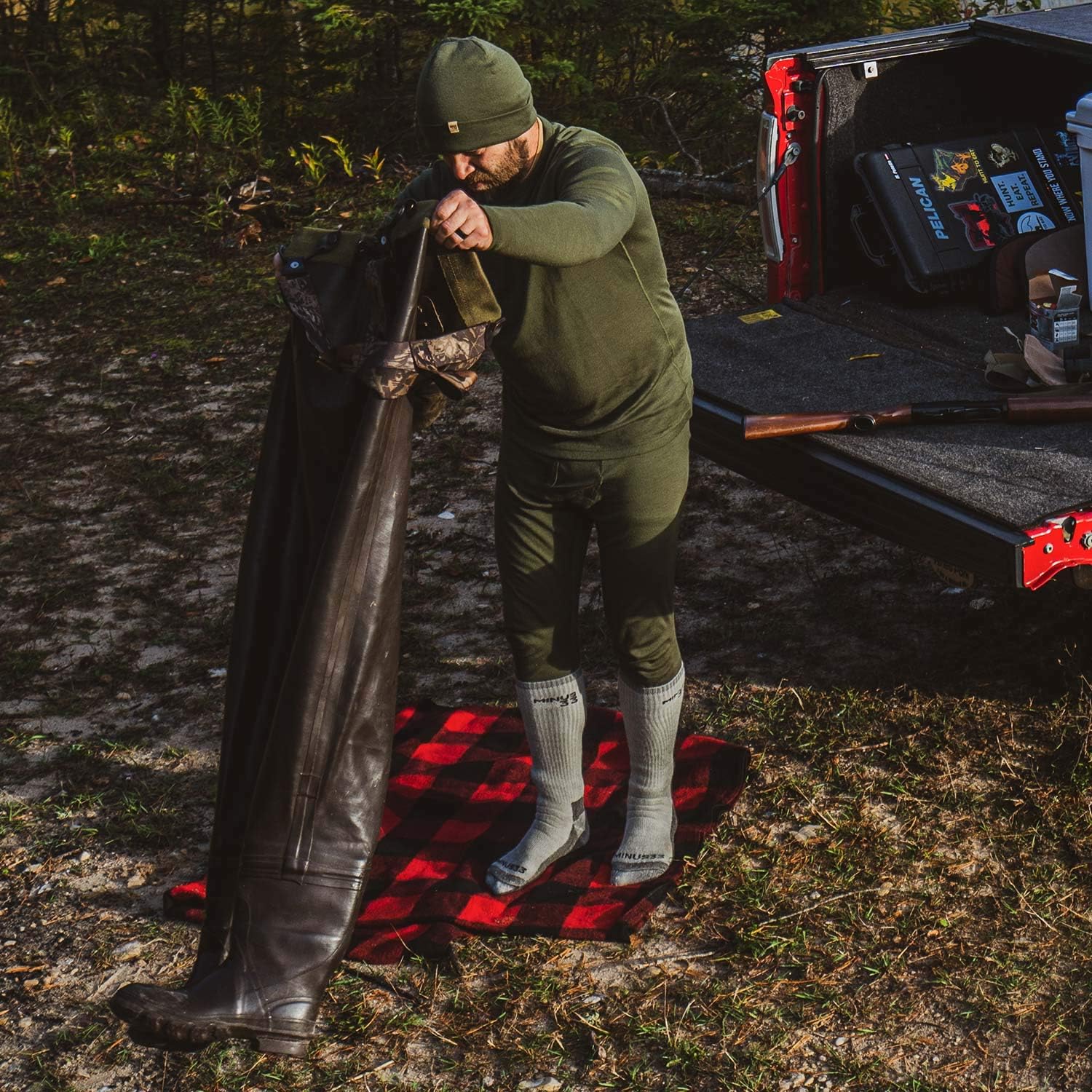 100% Merino Wool Bottoms Men's Base Layer Pants - Long Johns - Thermal Underwear - Image 4