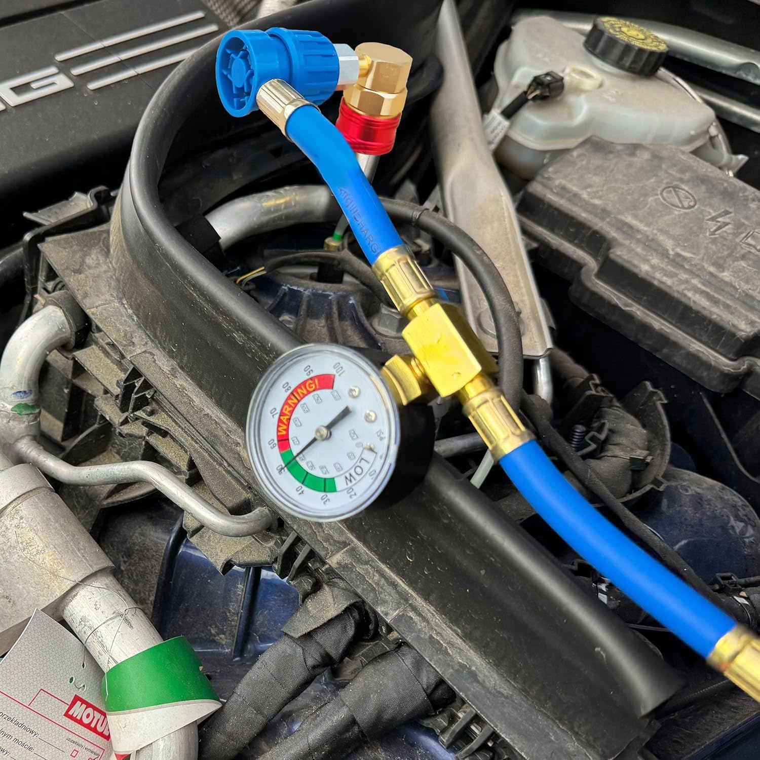 Adaptateur R134a HP vers LP pour Recharge réfrigérant climatisation Voiture | Convertit Port Haute Pression en Basse Pression | pour véhicules sans Port LP (1994-2016)