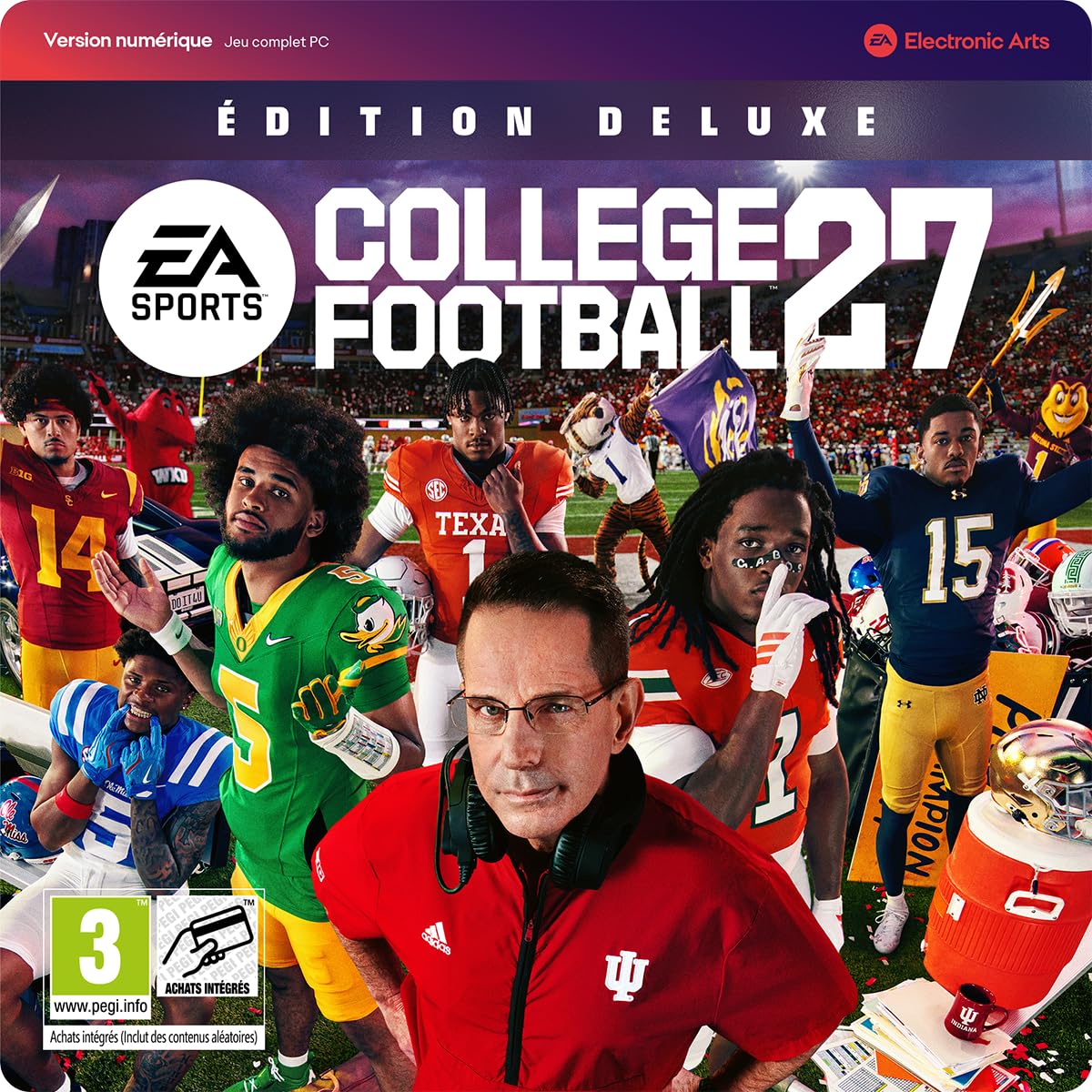 EA SPORTS College Football 27 Edition Deluxe PCWin | Téléchargement code EA App | Jeu Vidéo | Français Deluxe | Téléchargement PC - Code EA App