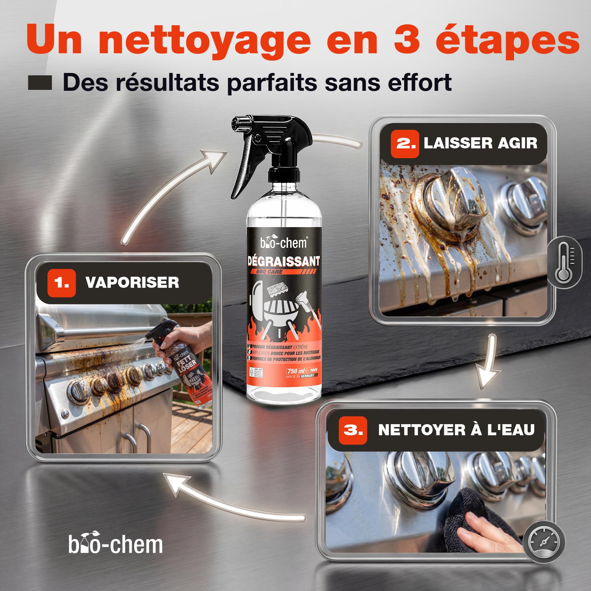 Bio-Chem Spray dégraissant pour barbecues 5L prêt à l'emploi
