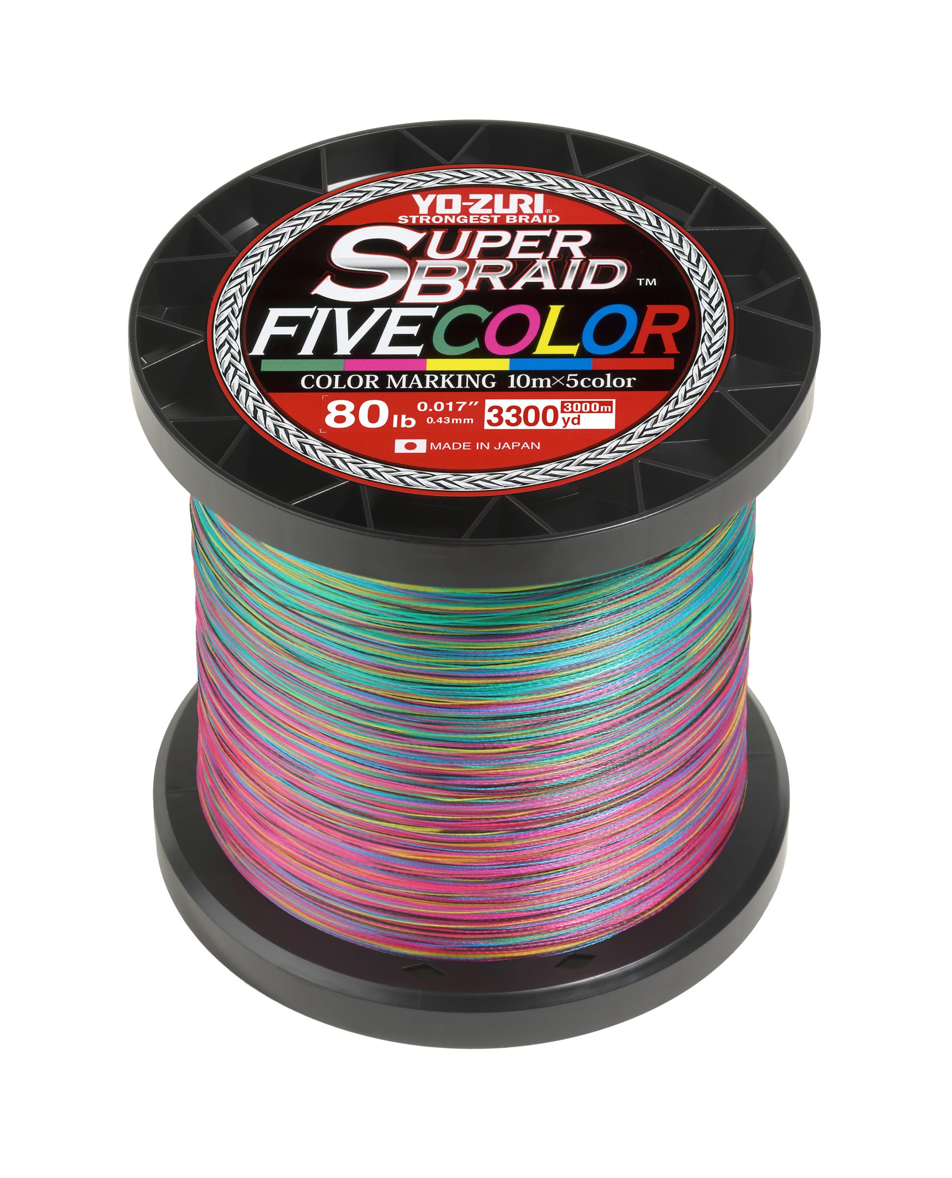 Tresse Yo-Zuri multicolore haute résistance 45,4 kg fil flottant 3000 m