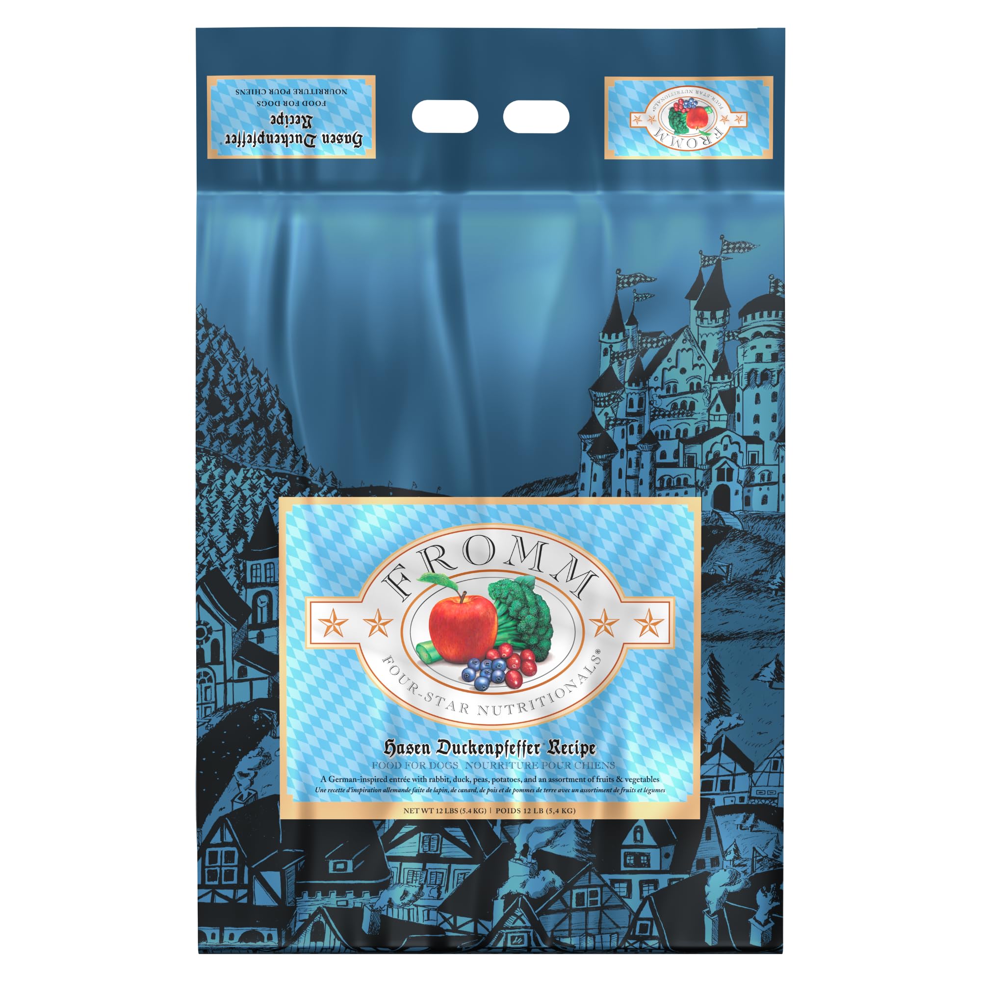 Fromm Four-Star Nutritionals Hasen Duckenpfeffer Dog Food - Premium Dry Dog Food - Rabbit Recipe - 12 lb