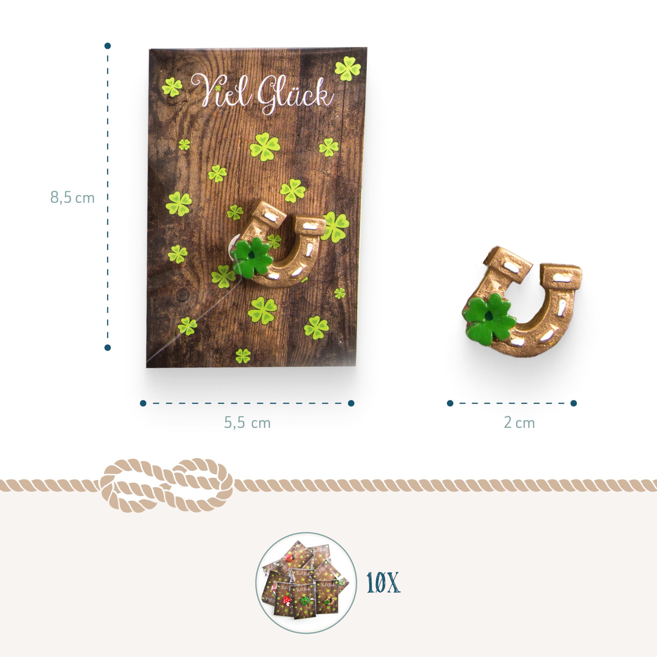 Logbuch-Verlag Lot De 10 Petites Boîtes Cadeau Bavaroises Schön, Dass Du Da Bist Bayern Bleu Blanc Mini Oktoberfest Wiesn Coffret Cadeau à Remplir 8 X 6,5 X 5,5 Cm