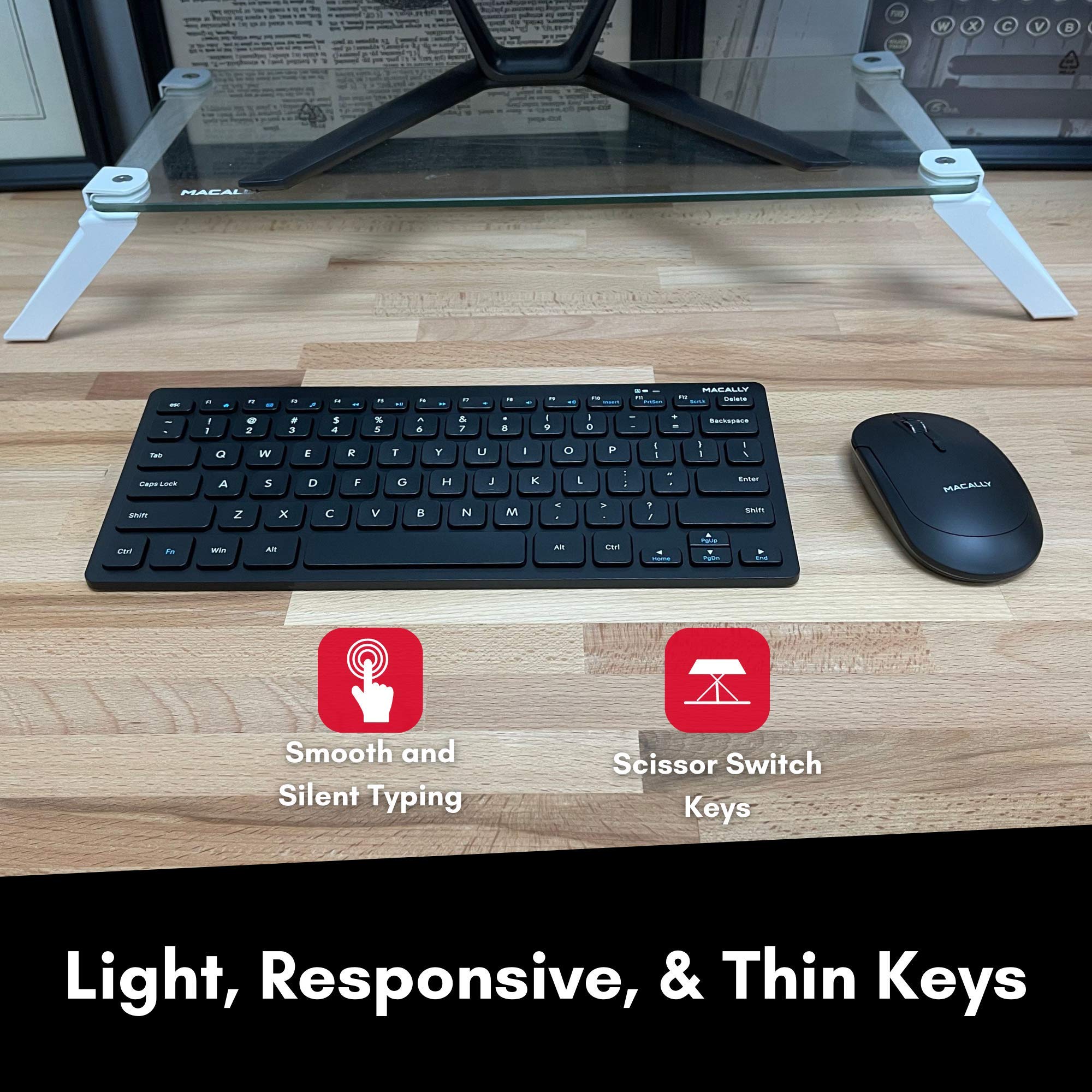 Buy Macally Small Wireless Keyboard and Mouse Combo an Essential Work