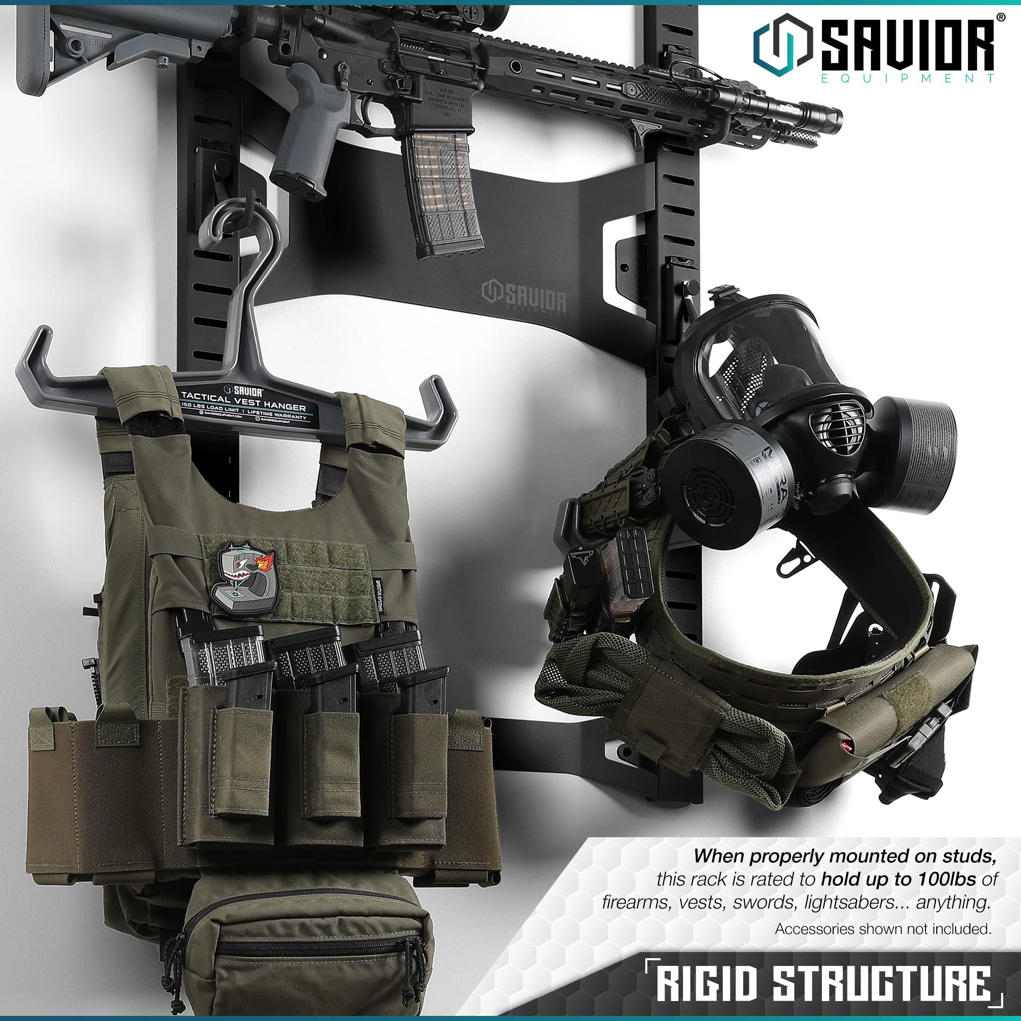 Saviour Gun Rack Snapklik.com : Savior Equipment Horizontal Steel Wall Mount Firearm ...