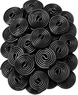 Black Licorice Wheels Candy 2 lb Bag – Soft Chewy Classic Twists Bulk Retro Snack Treats. Approximately 80 Wheels per Bag