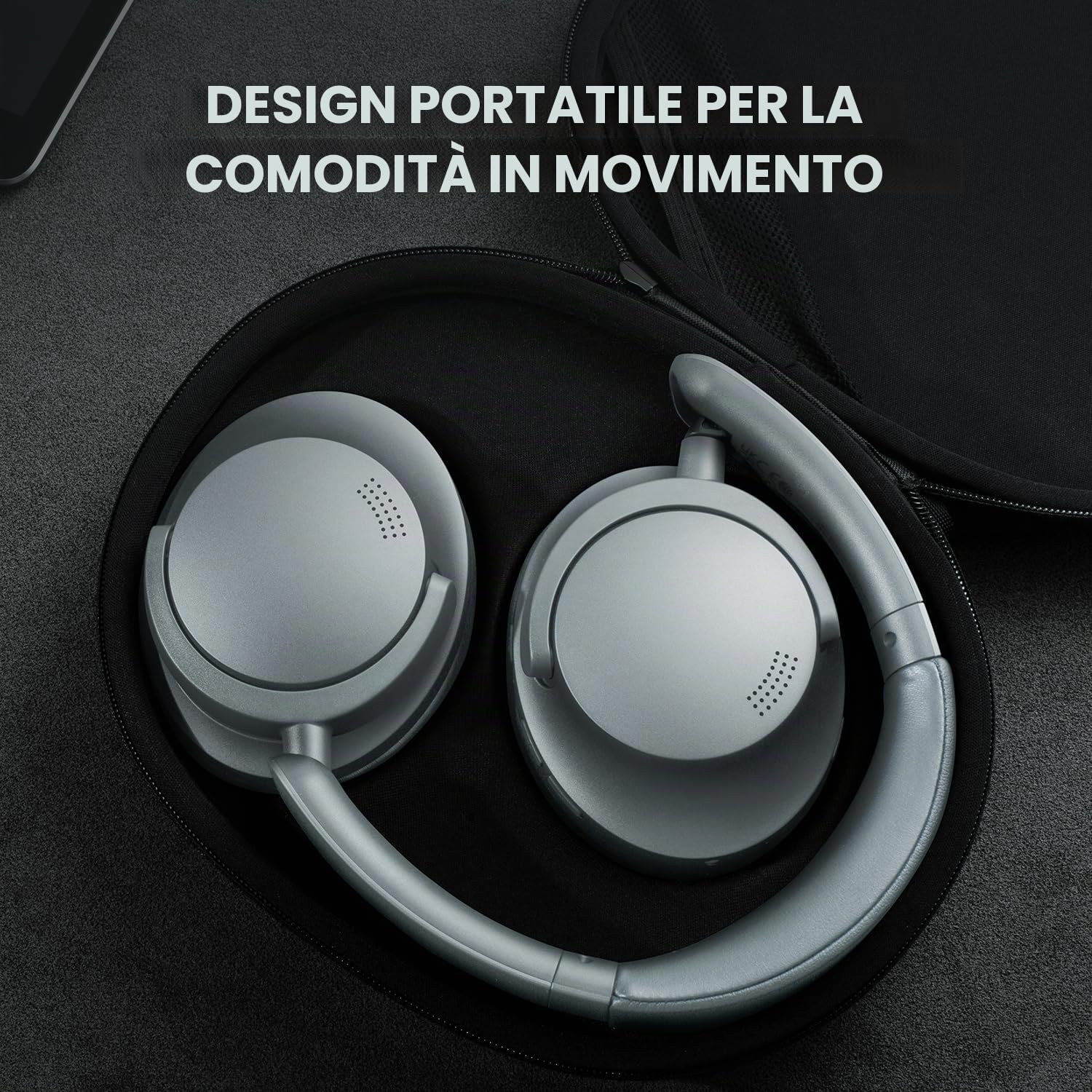 1MORE SonoFlow Cuffie con cancellazione attiva del rumore, cuffie Bluetooth con LDAC per audio wireless ad alta risoluzione, 70 ore di riproduzione, chiamate chiare, equalizzatore preimpostato tramite
