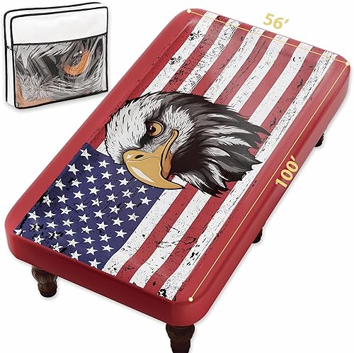 Funda de cuero para mesa de billar de 8 pies, 8 pies, para exteriores e interiores, para proteger la mesa de billar, color rojo