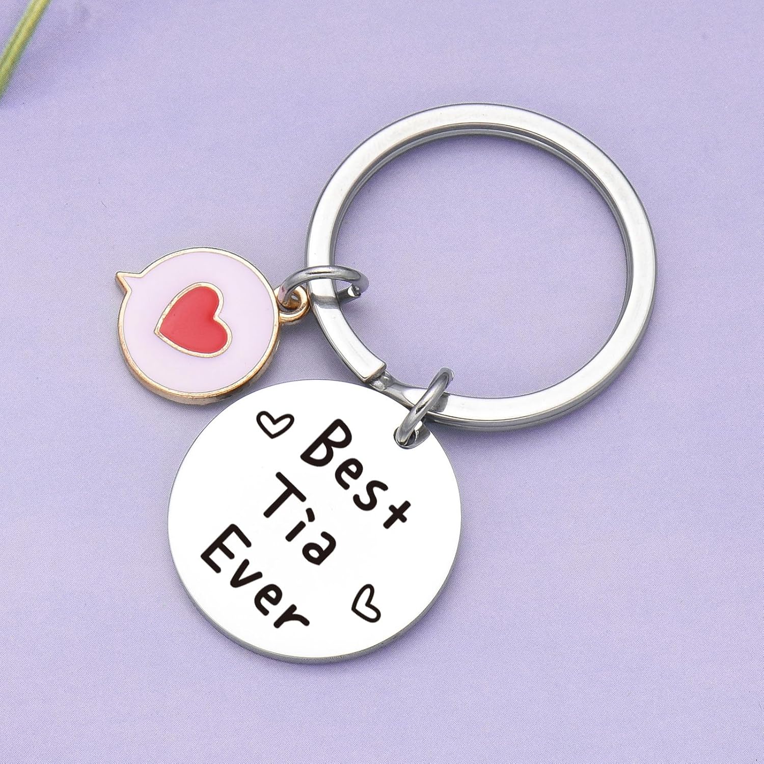 Tia Appreciation Keychain Aunt Wedding Keychain For Auntie Jewelry Sister Keychain Titi Keychain - Image 6