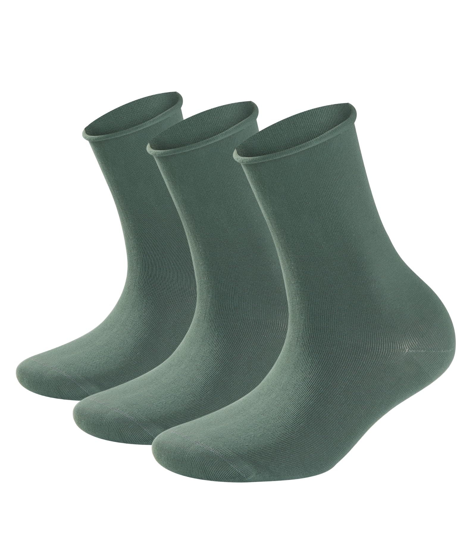 Phoenix 3 Pairs Diabetic Crew Socks for Women