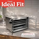 Gourmia French Door Digital Air Fryer Oven - 25-Quart XL Capacity, 12 Presets, Touchscreen, FryForce 360° Tech, Dehydrate, Proof, Slow Cook, Fits 13” Pizza, 1700W, Stainless Steel