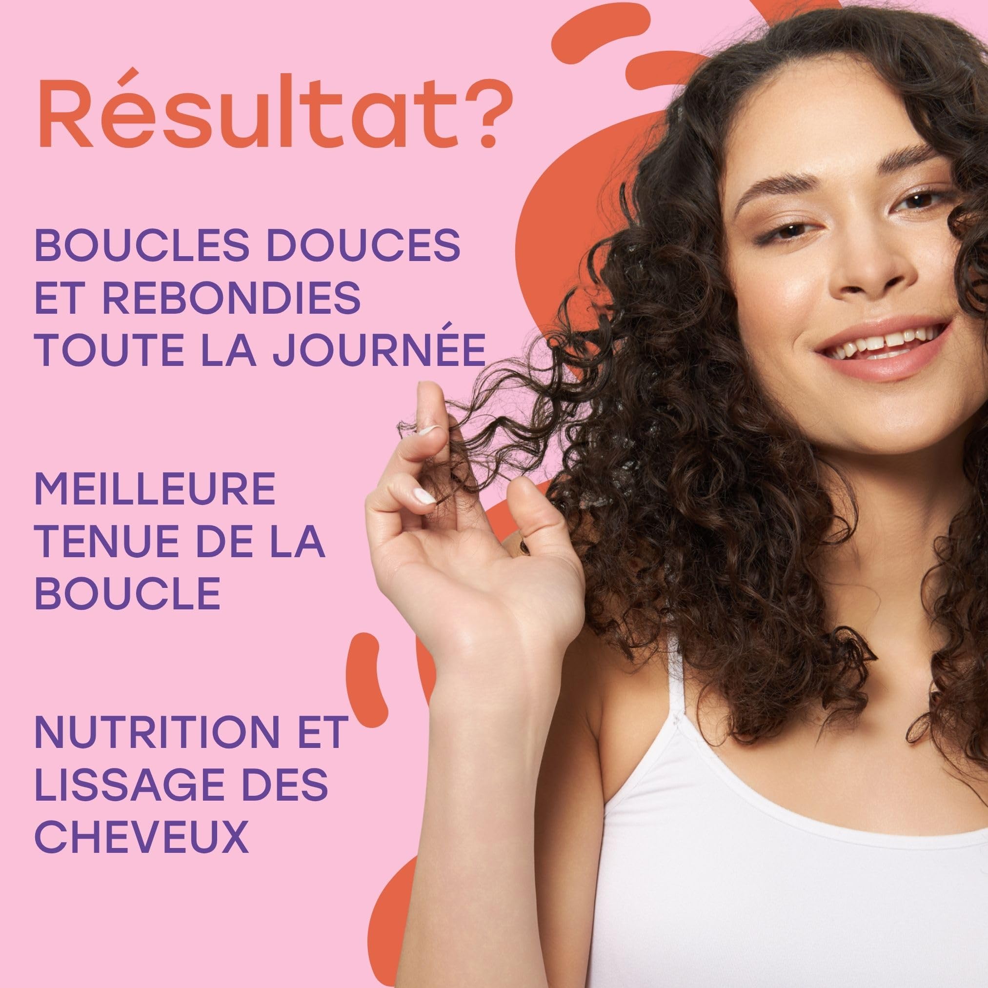 TWISTY Kit - Crème bouclée, mousse & Curl Booster - Soin naturel des boucles pour des boucles définies, brillantes et élastiques