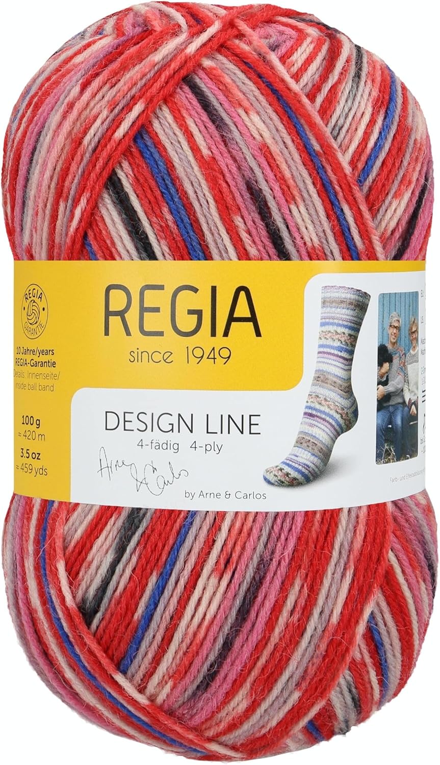 Sock Yarn REGIA 4ply Design Line A&C Lofoten Color (3885 - Henningsvaer), (9801270-03885)