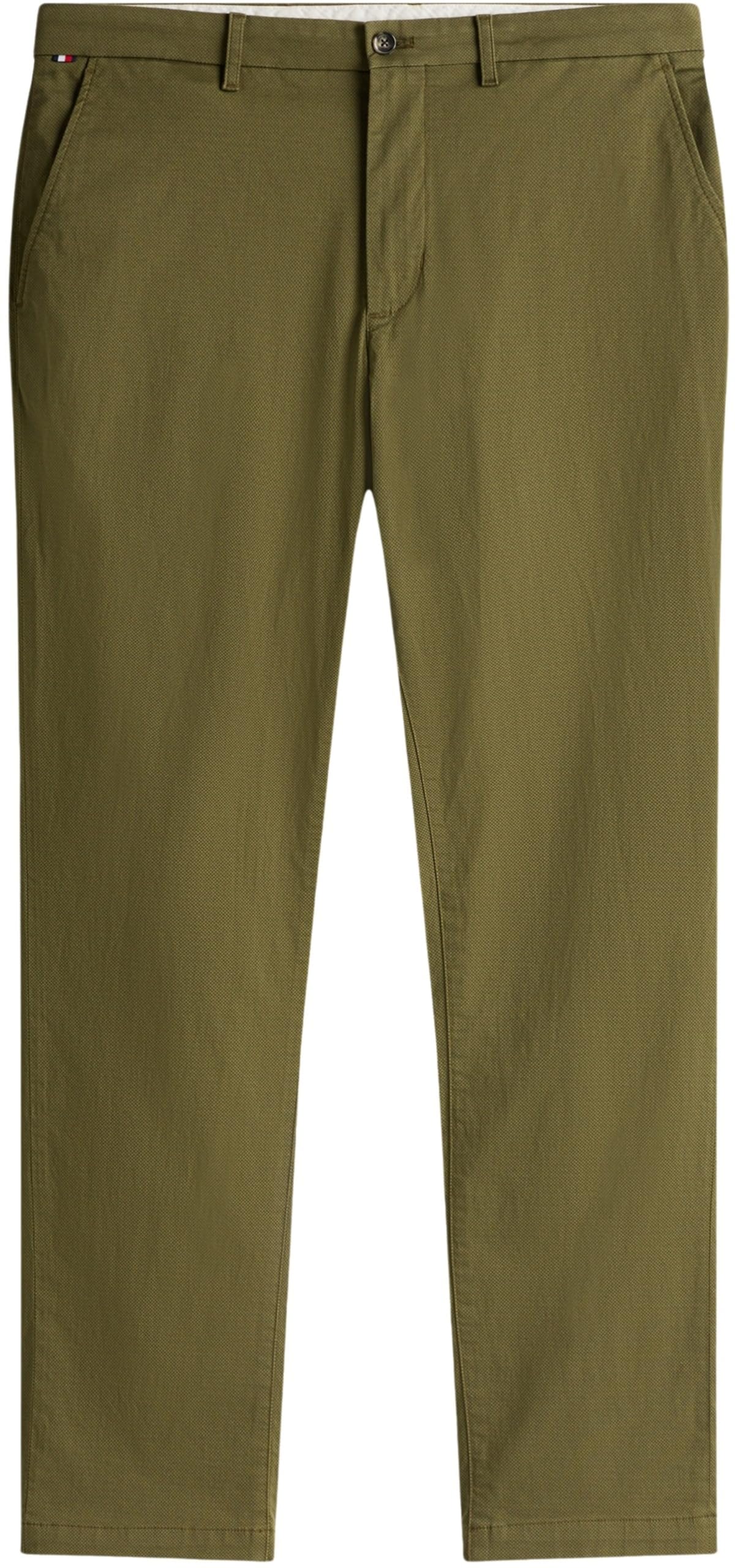 Tommy Hilfiger Uomo Pantaloni Chino Denton Printed Structure Straight Leg Fit