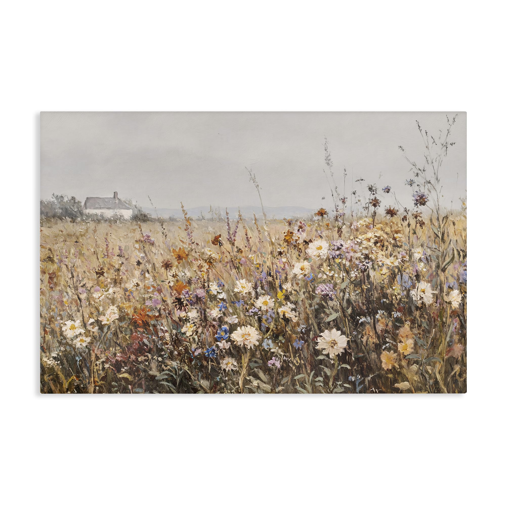Stupell Industries Unframed 'Quaint Cottage Meadow'| Canvas Art