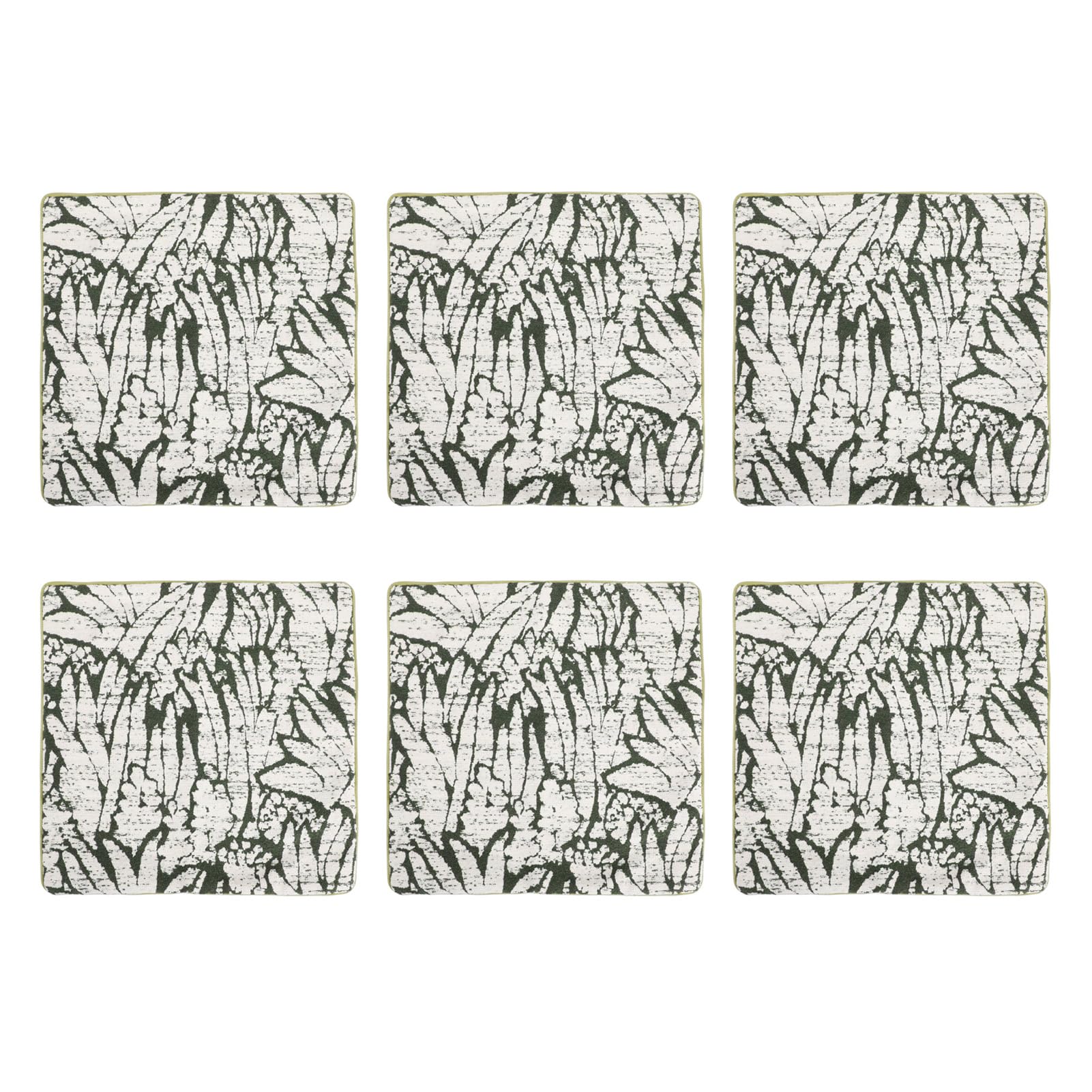 Jeanoko Fodere per Cuscini 6 Pezzi Farmhouse Boho Verde Bianco Morbide
