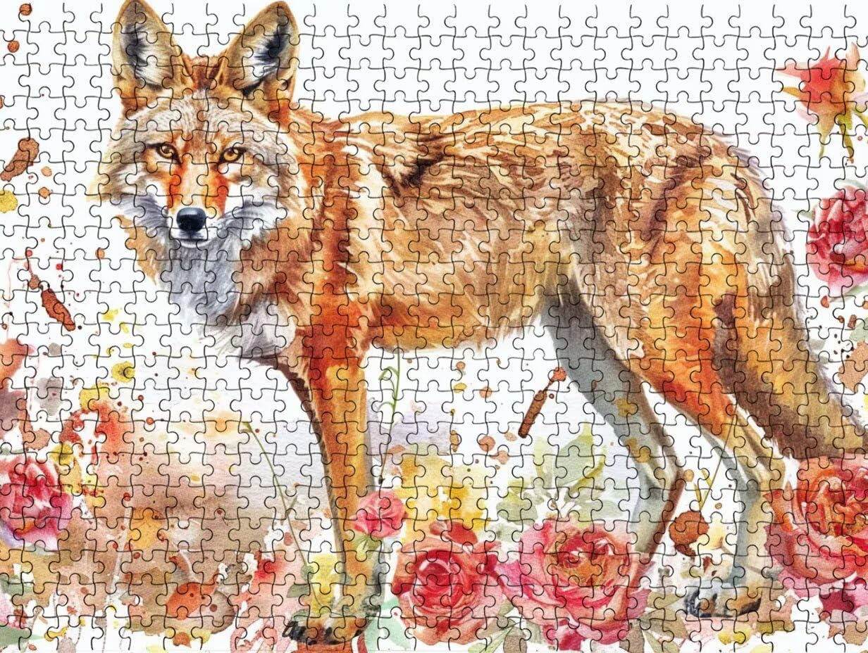Puzzle de 4000 para Adultos, Perro Lobo De Flores, Clásicos YHPGL7-416