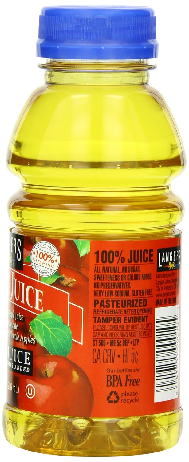 Langers 100% Juice, Apple, 10 Ounce (Pack of 12) : Fruit Juices : Grocery & Gourmet Food
