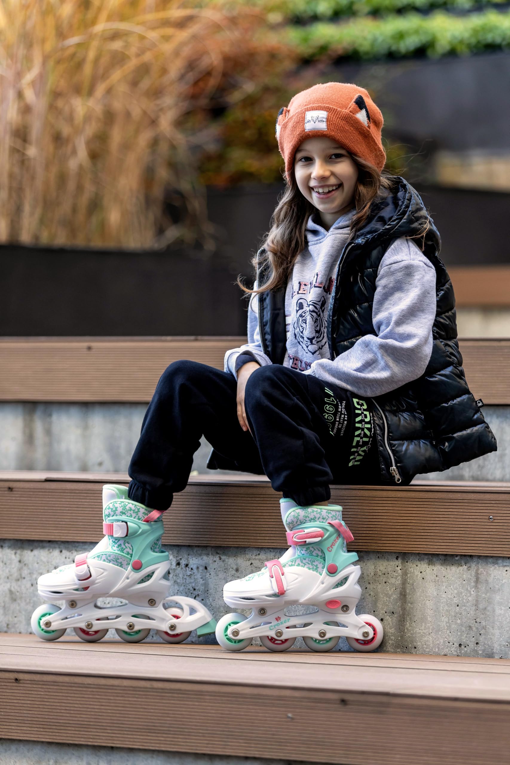 3in1 Inline Skates Pattini in linea Triskates Pattini a rotelle per bambini, ragazze e ragazii regolabili