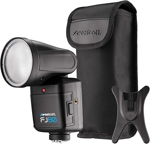 Westcott FJ80 - Pantalla táctil universal de 80 W, flash de encendidoapagado de la cámara, compatible con Canon, Sony, Nikon, Fuji, Panasonic y