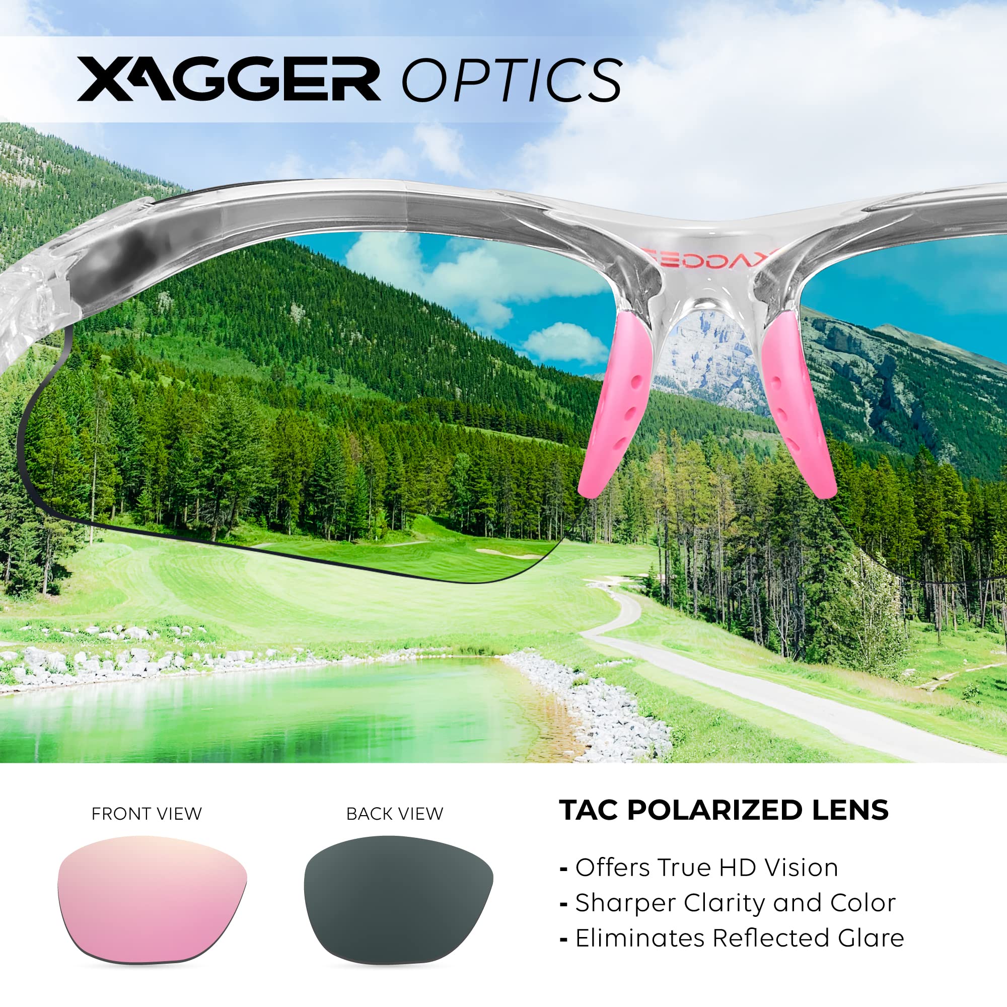 Polarisierte Sport-Sonnenbrille für Jungen und Mädchen, TR90-Rahmen, transparent | Spiegel rosa, Alter 8-14 Jahre, Wrap-Around-Form, Moderner Stil, Unisex, 100% UVA & UVB Schutz