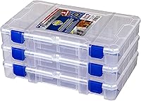 Flambeau Outdoors 4007PK3 Tuff Tainer 3-Pack: Zerust Anti-Rust Fishing Tackle Boxes with 24-Compartment Dividers, Made in USA