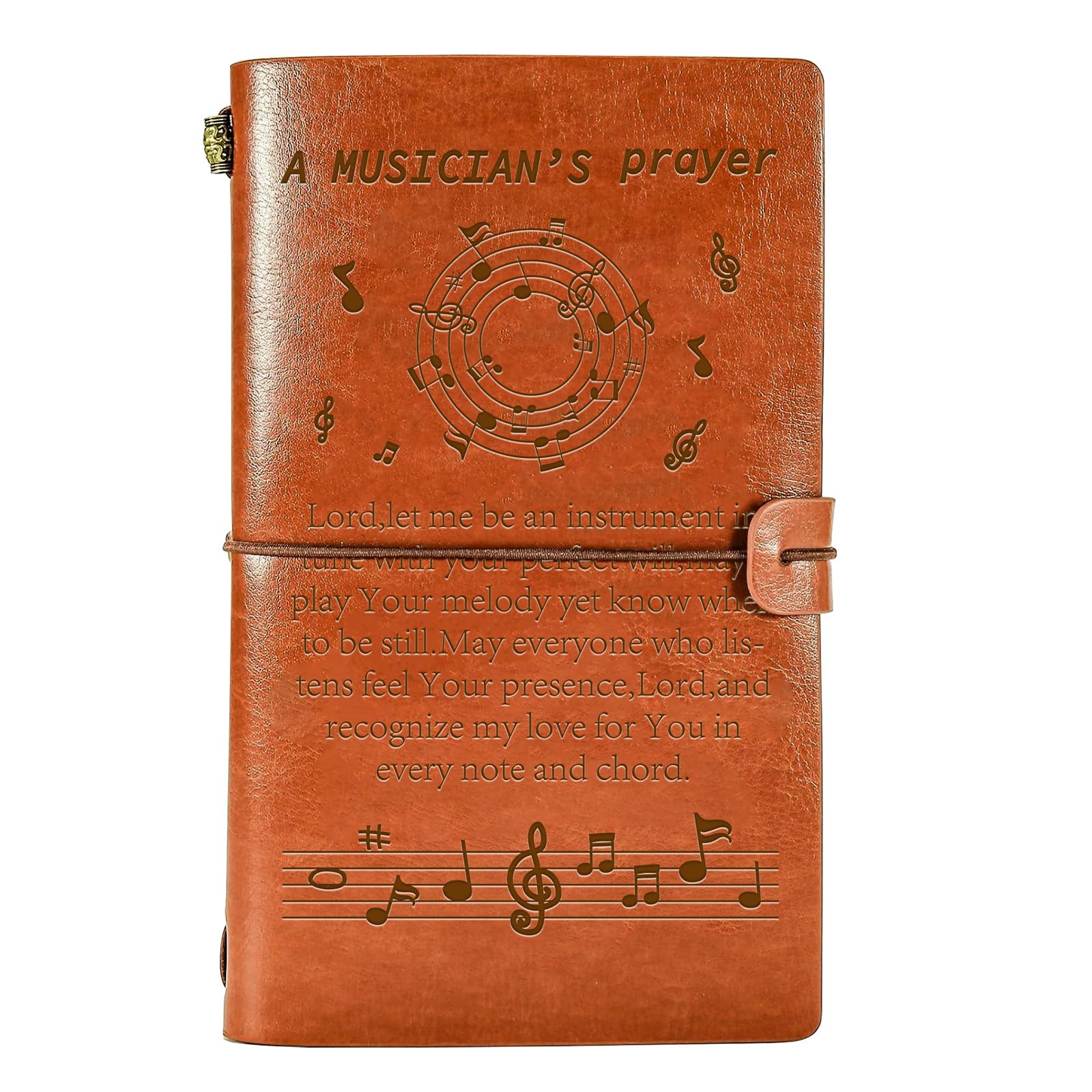 Music Gifts for Men, Music Notebooks Journal 136 Page Refillable Writing