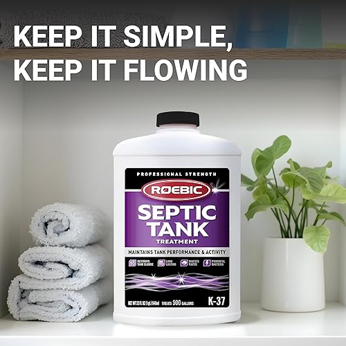 Miniatura 5 de Roebic K-37-Q Tratamiento para fosas sépticas elimina las obstrucciones bacterias enzimas amigables con el medio ambiente seguras para los inodoros