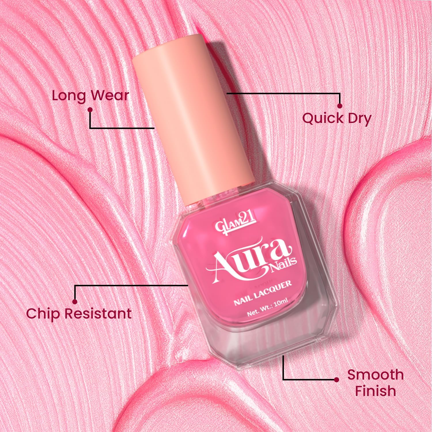 Buy Glam21 Nail Care Combo | Aura Nails Nail Lacquer Pack of 3 +