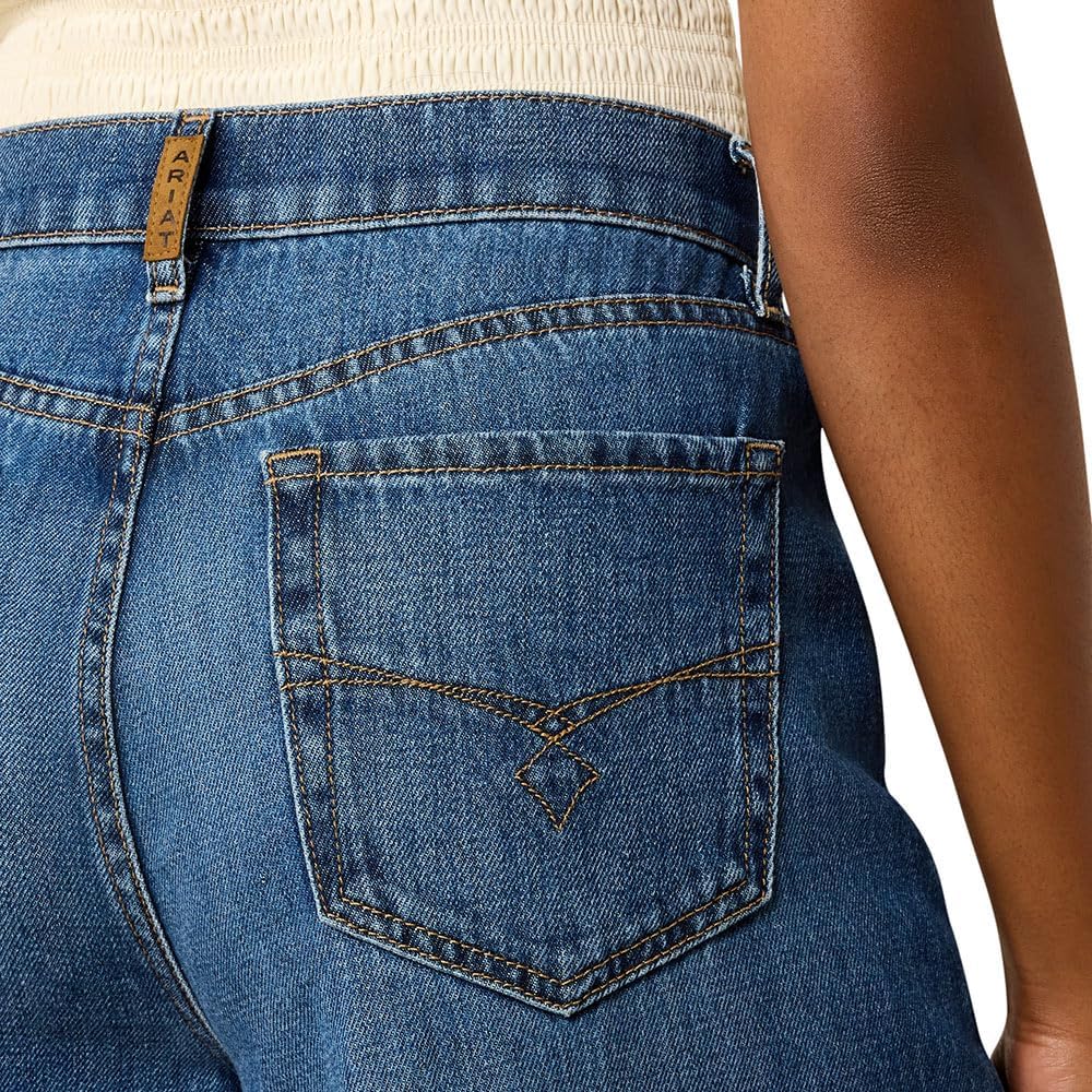 ARIAT Women's Calamity Wide Leg Tampa Jeans Denim 28