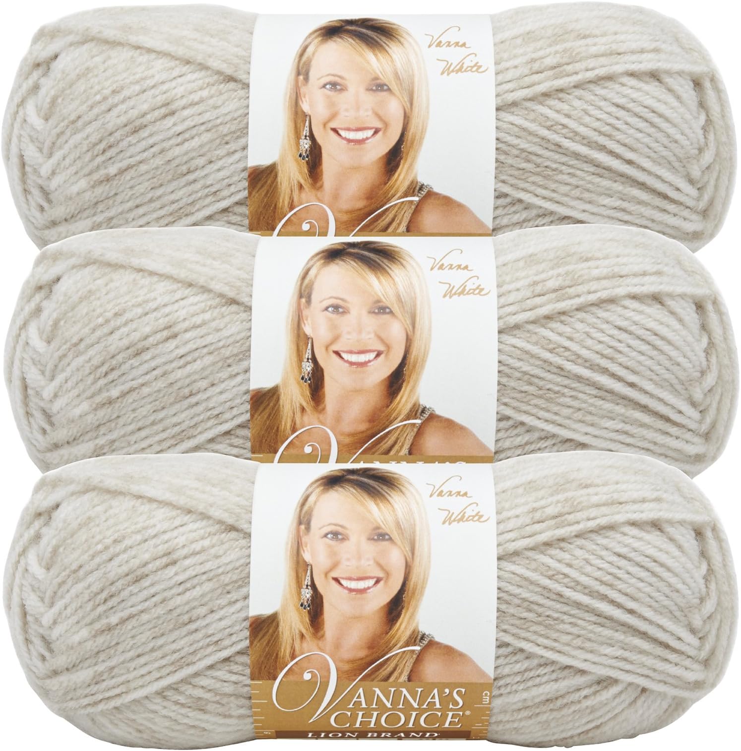 Lion Brand Vanna's Choice Yarn (3-Pack) Pearl Mist 860-305